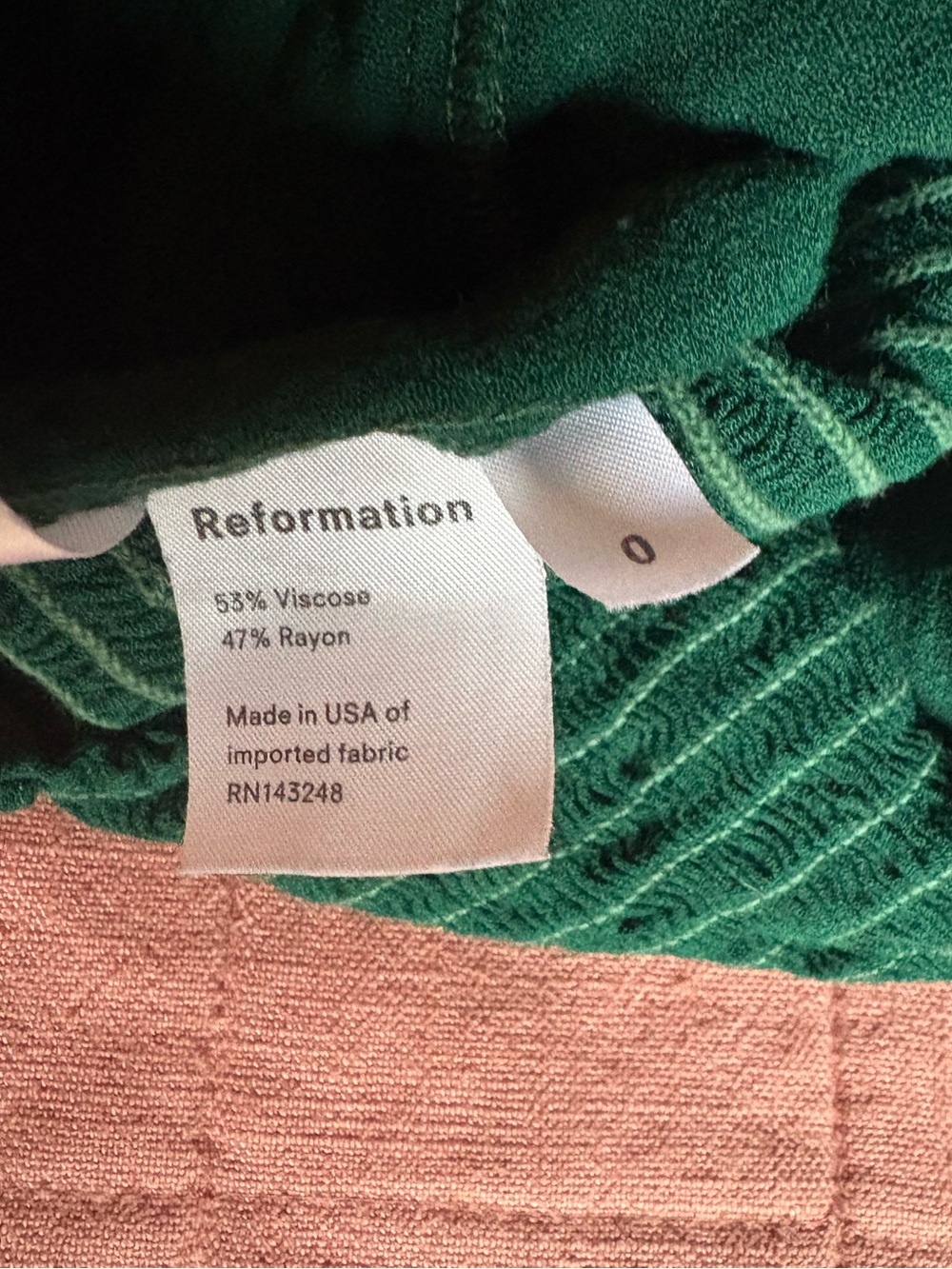 Reformation Long Sleeve Top- Size 0- Green- Sweetheart Neckline - Picture 9 of 13